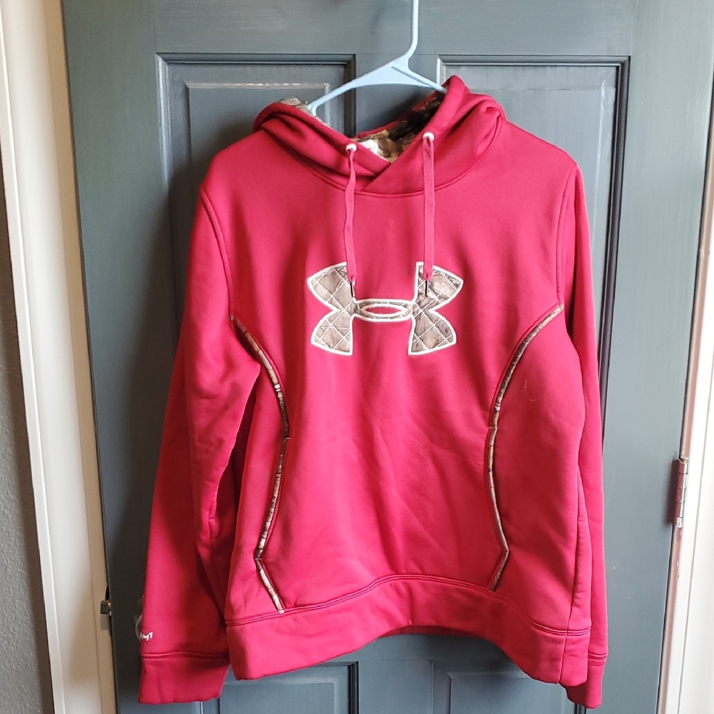 Under Armour Crimson Hoodie with Camo Logo